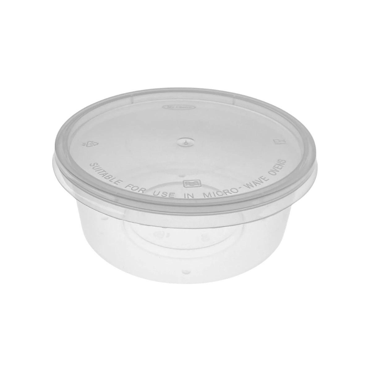 10oz Round Plastic Container | 250 Pieces