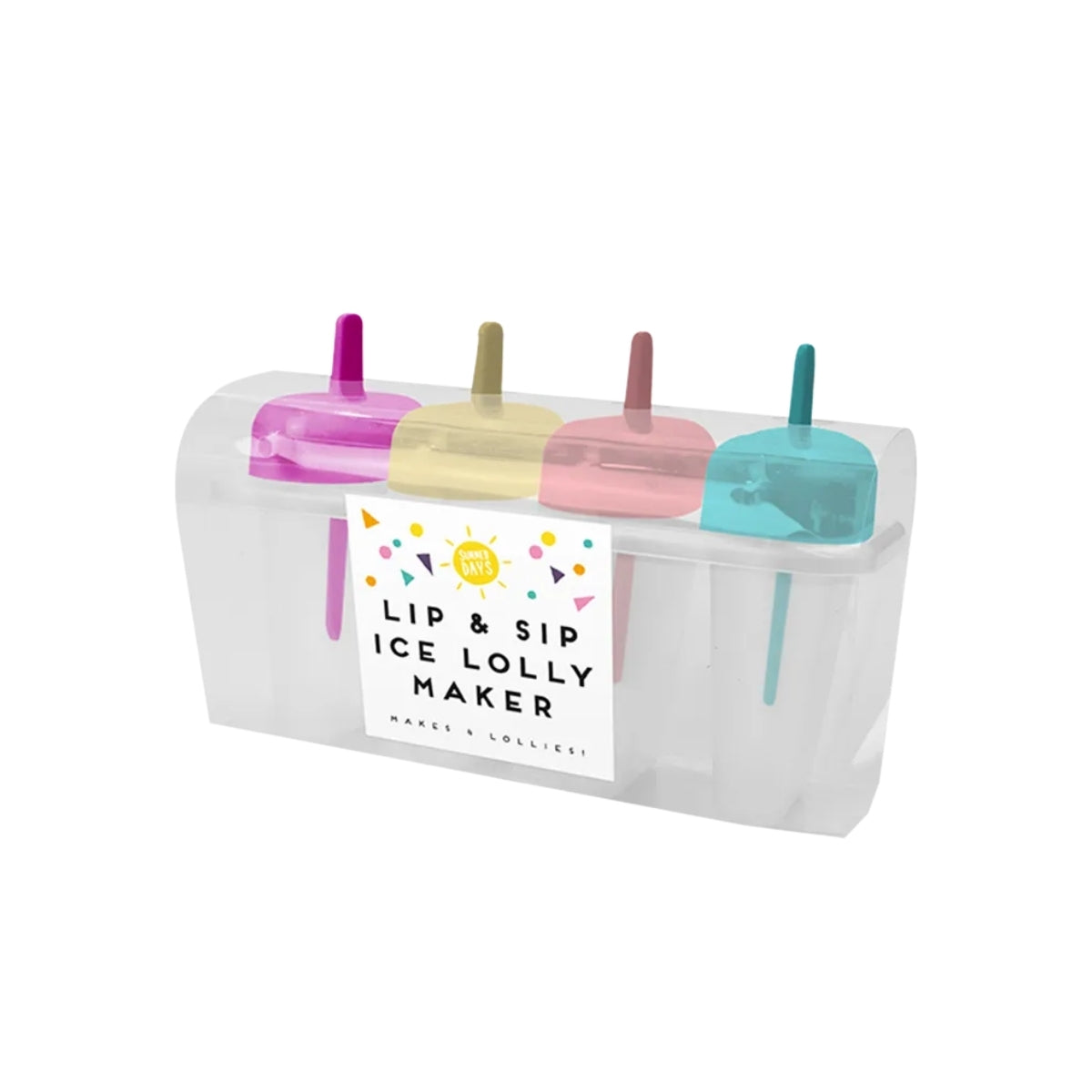 4 Ice Lolly Moulds Maker Ice Cream Popsicle Mold Stick Frozen Yogurt