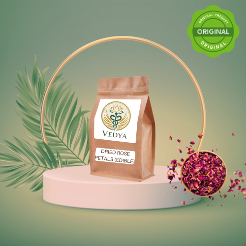 Dried Rose Petals (Edible) – Ayurvedic Herb for Skin, Digestion & Calmness