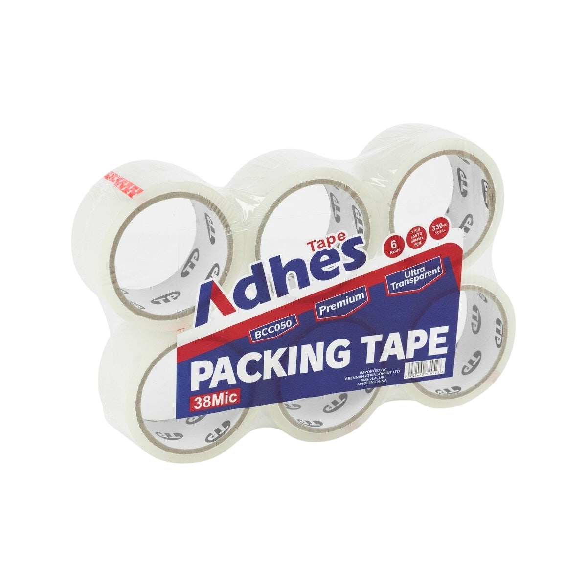 Adhes Packing Tape 6 Rolls 48mm x 50m