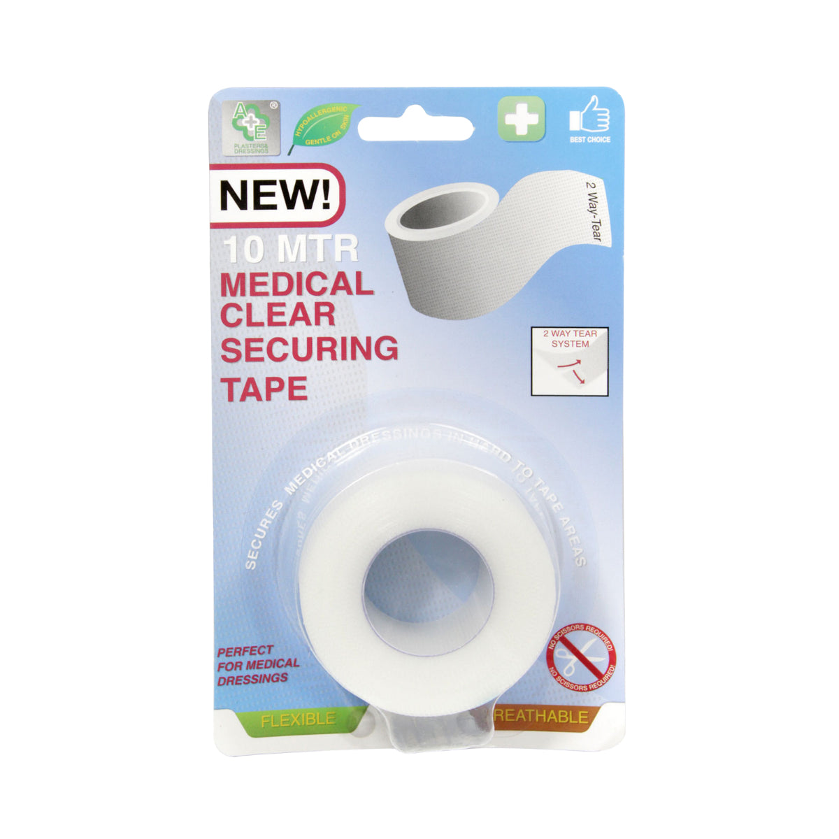 A&E Clear Medical Hospital Tape | 10m