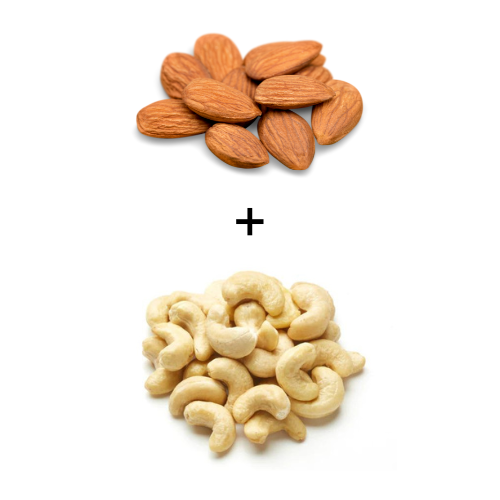 1 Kg Almonds + 1 Kg Cashews
