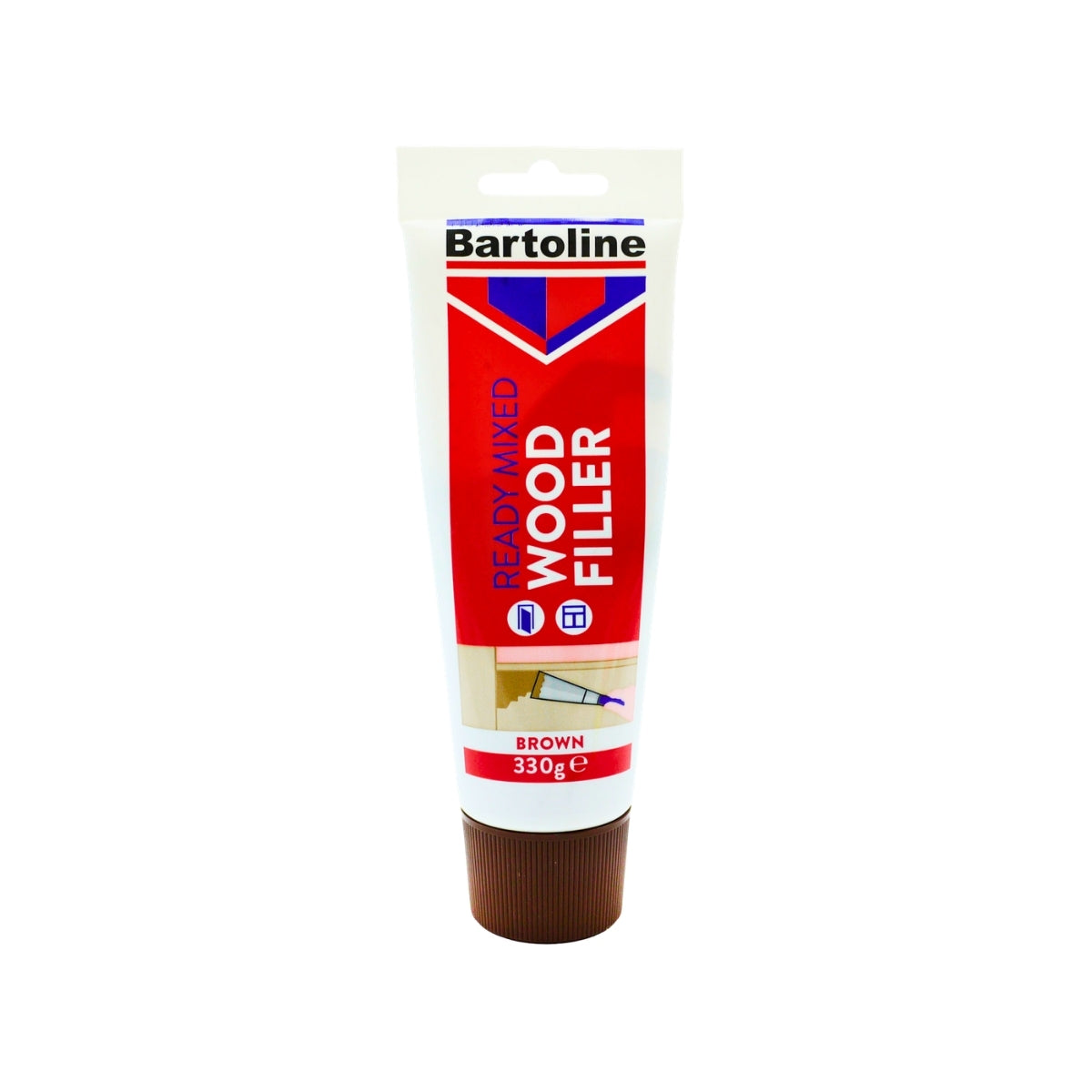 Bartoline Flexible Ready Mixed Wood Filler Sealant Quick Dry 330g Tubes Brown