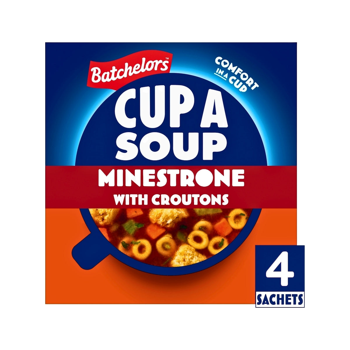Batchelors Cup a Soup Minestrone with Croutons 4 Instant Soup Sachets | 94gm