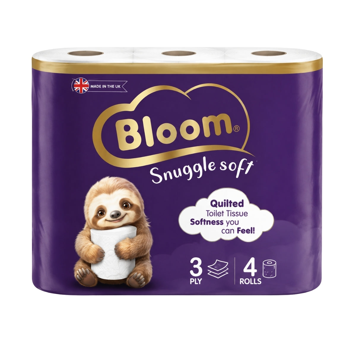 Bloom Toilet Tissues 3 Ply 4 Rolls