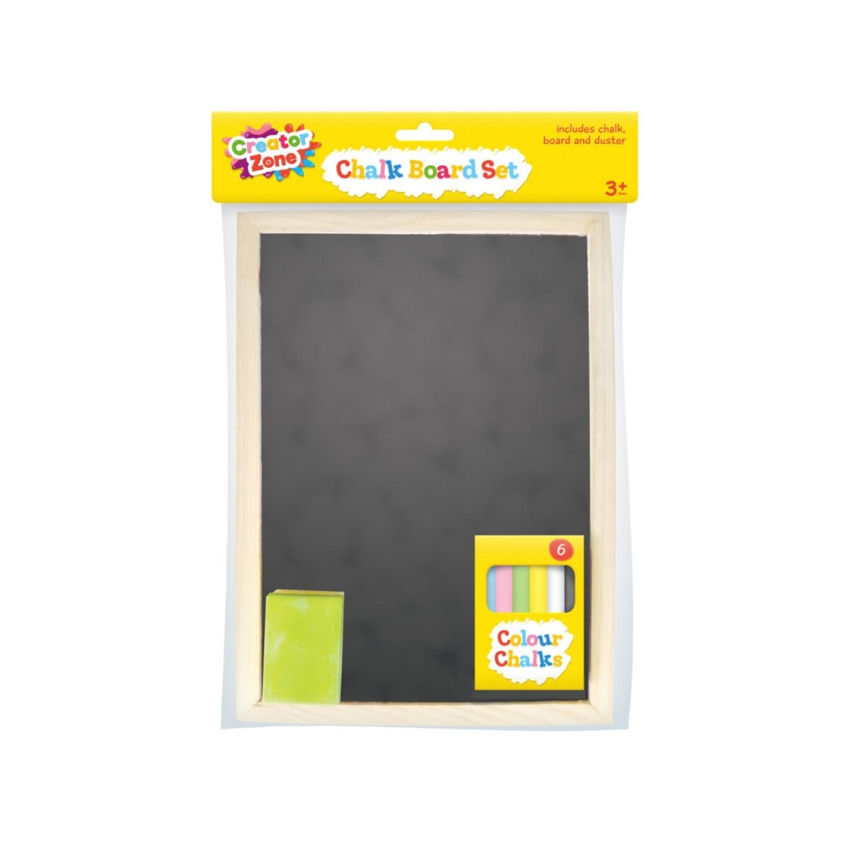 Chalk Board with Chalk and Eraser