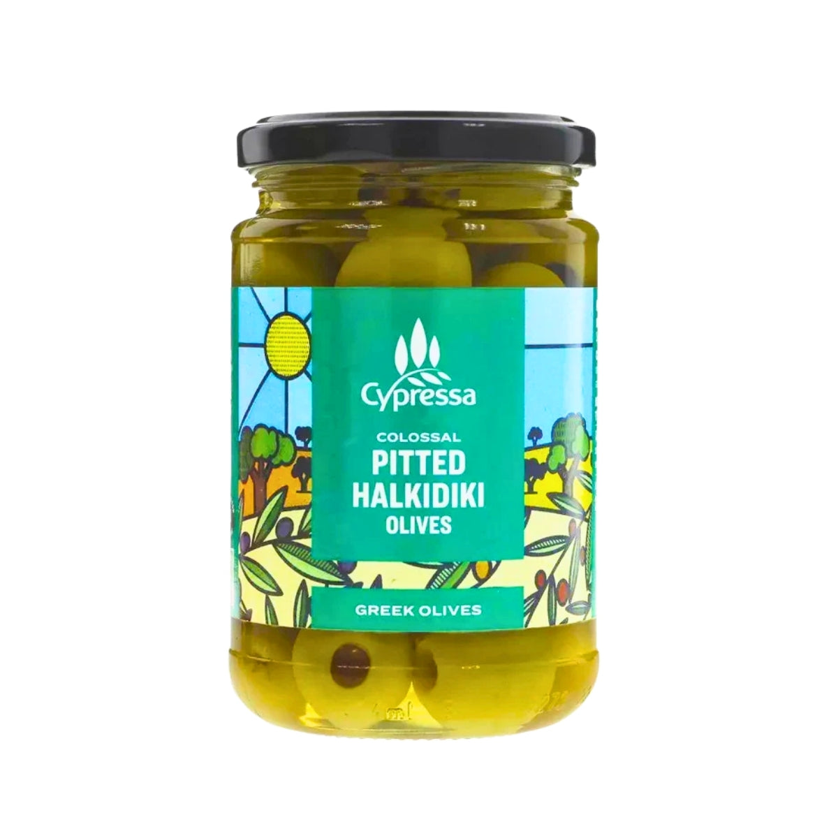 Cypressa Greek Halkidiki Pitted Green Olives | 380gm