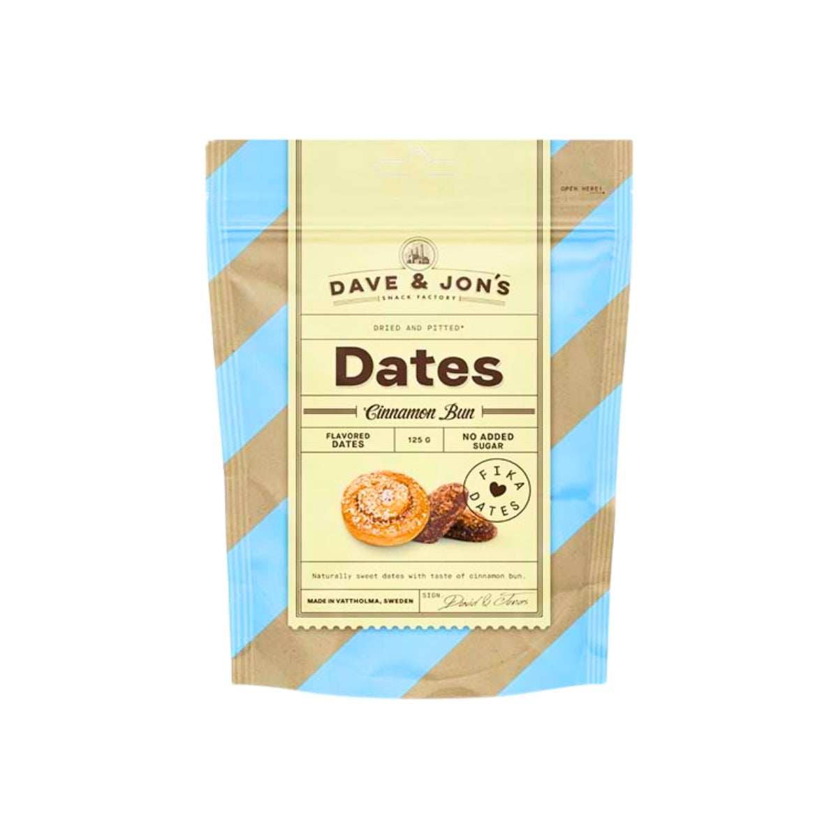 Dave And Jons Dried And Pitted Dates Cinnamon Bun | 125gm