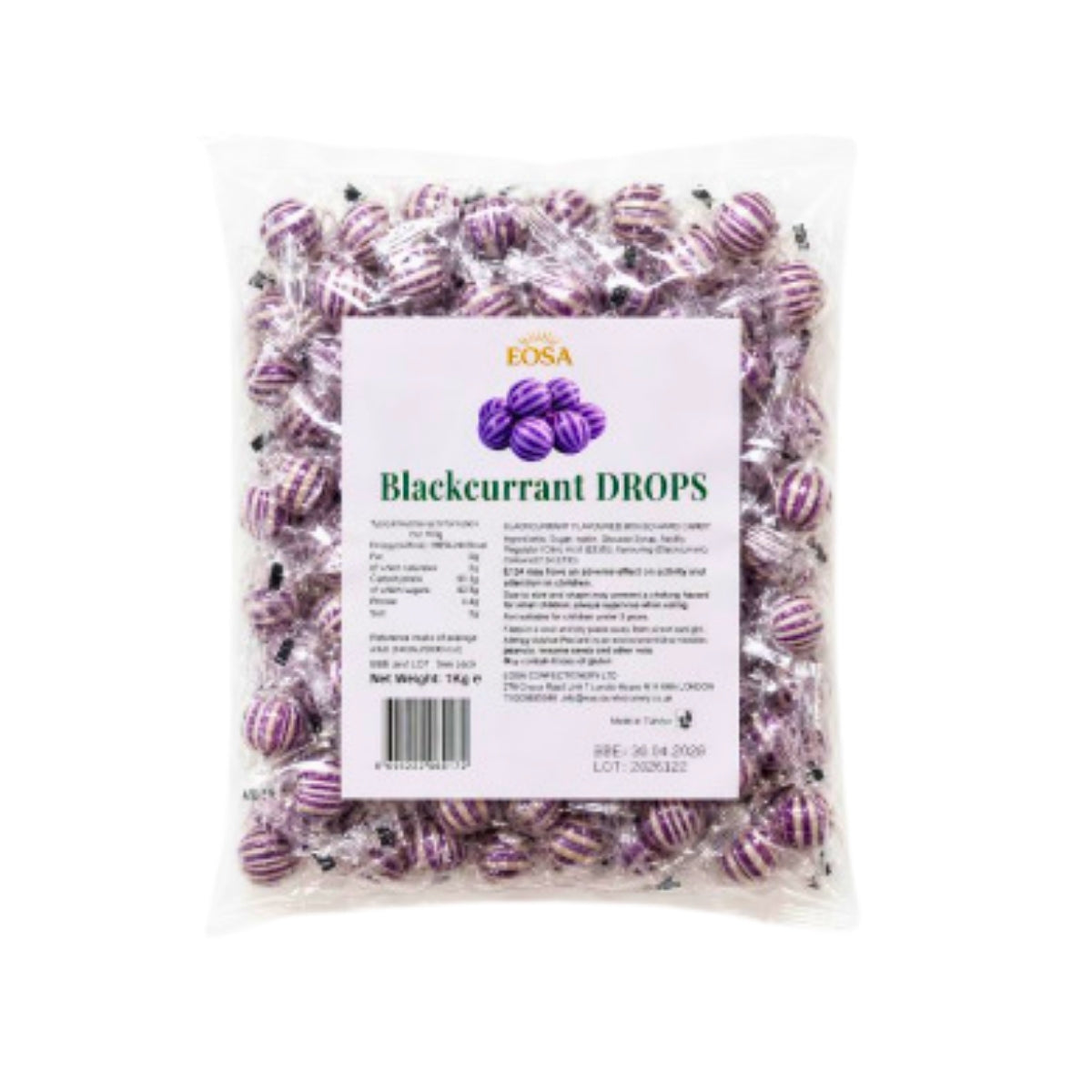 Eosa Blackcurrant Drops 1kg
