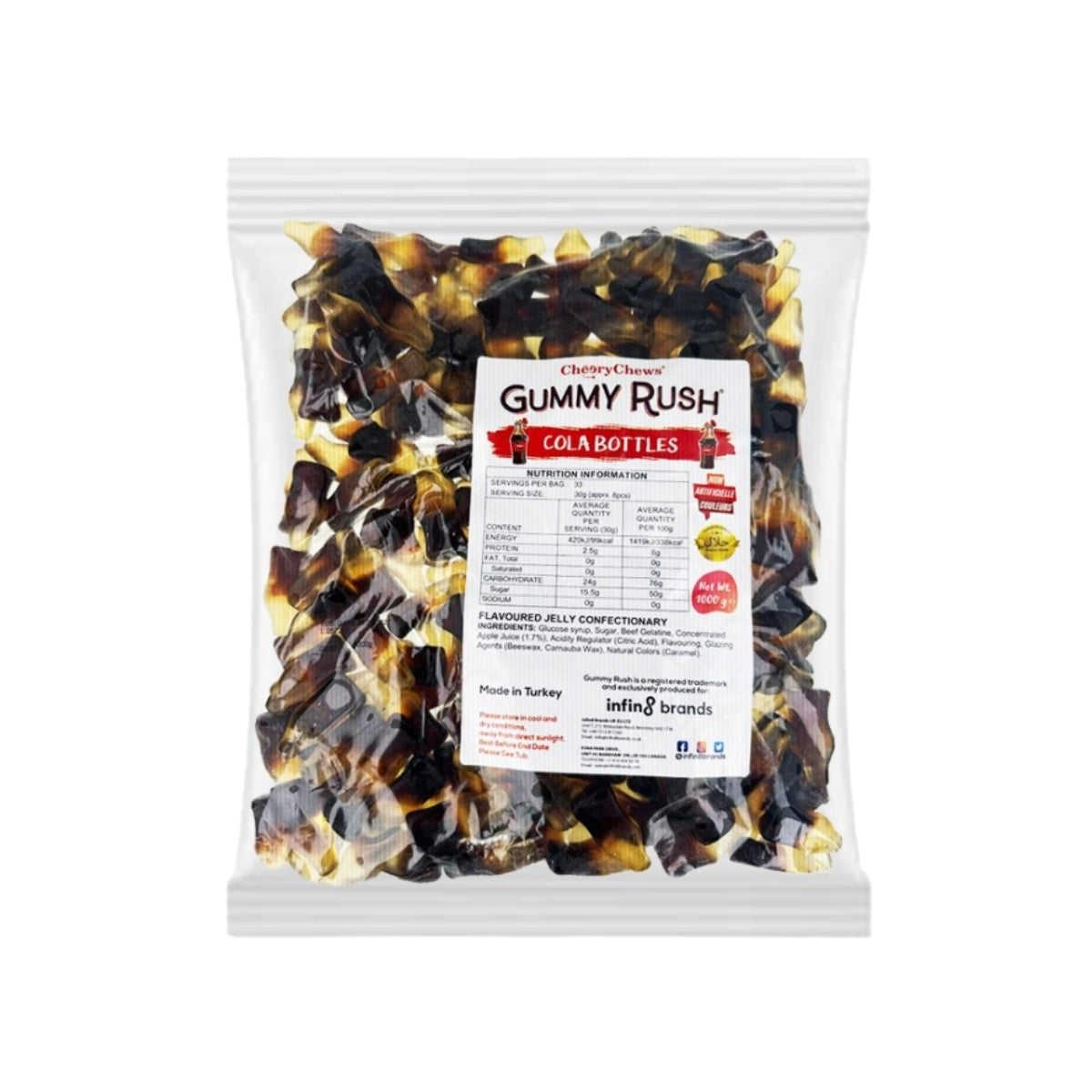 Gummy Rush Cola Bottles 1kg