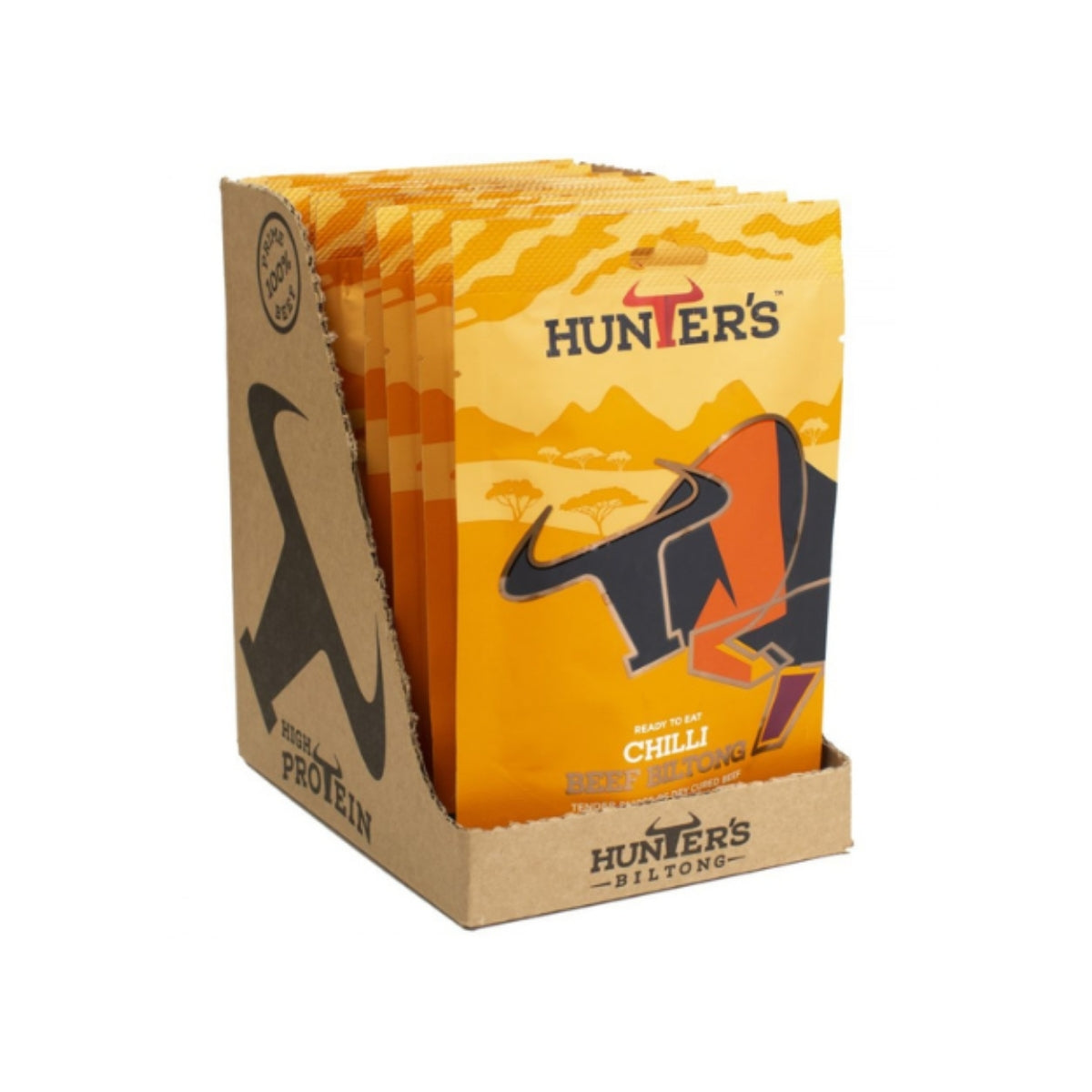 Hunter's Chilli Beef Biltong | 28g X Pack of 10