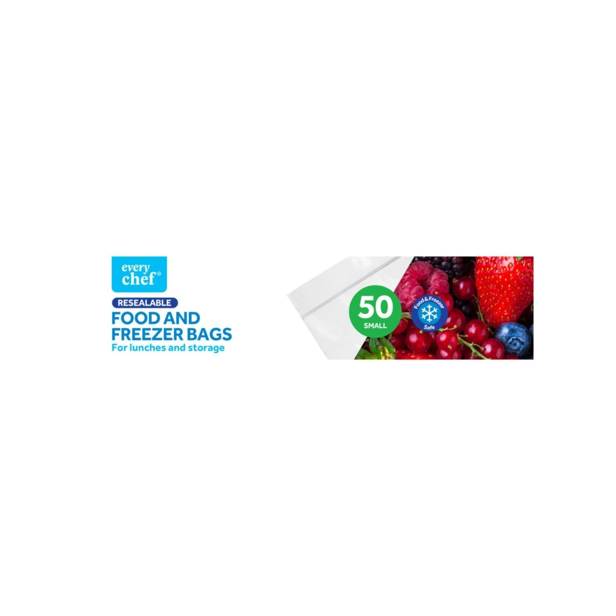 Resealable Food & Freezer Bags 50pk