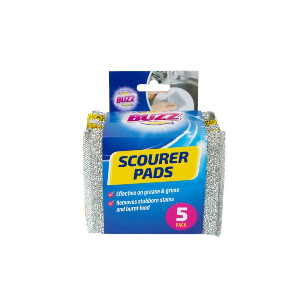 Sponge Filled Scourers 5pk