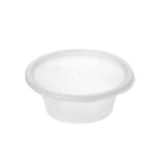 8oz Round Plastic Container | 250 Pieces