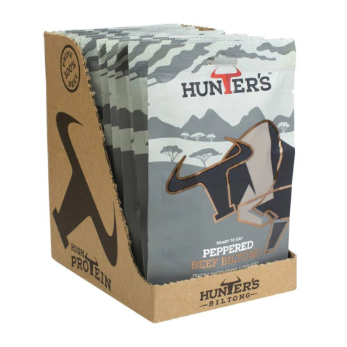 Hunter's Peppered Beef Biltong | 28g X Pack of 10