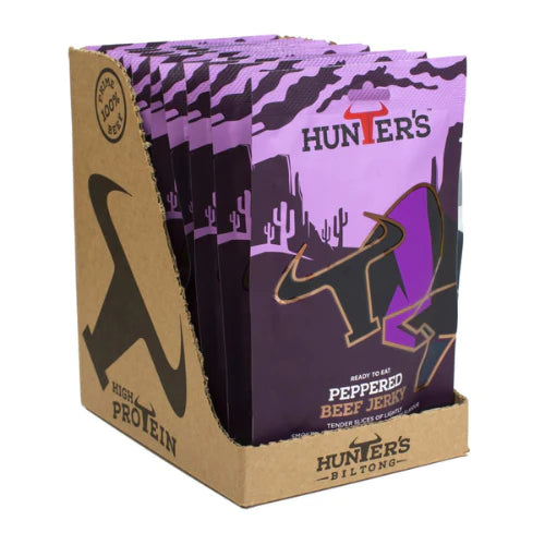 Hunter's Peppered Beef Jerky | 28g X Pack of 10