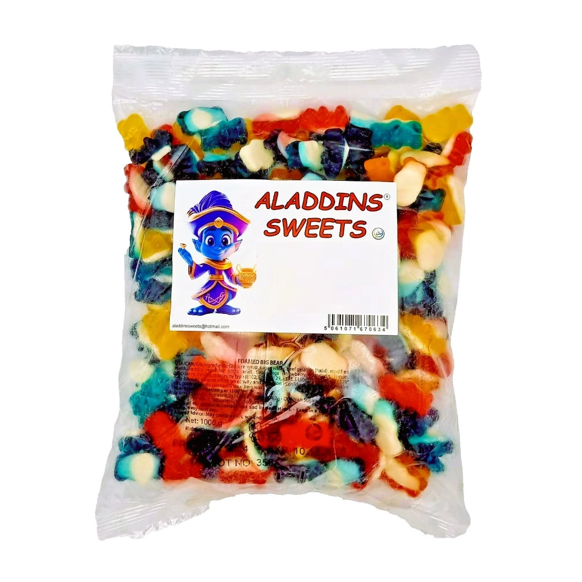 Aladdins Foamed And Sour Big Bear 1kg