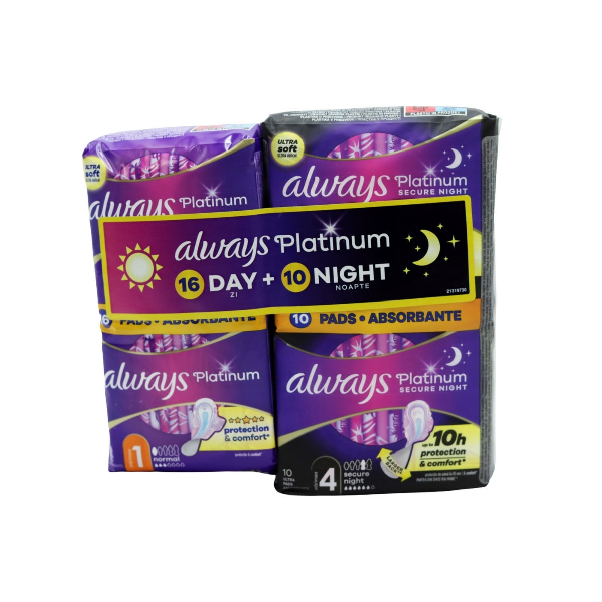 Always Platinum Ultra Day 16pk & Night 10pk Banded
