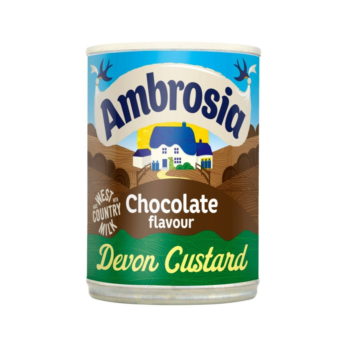 Ambrosia Chocolate Custard Dessert Can 400g