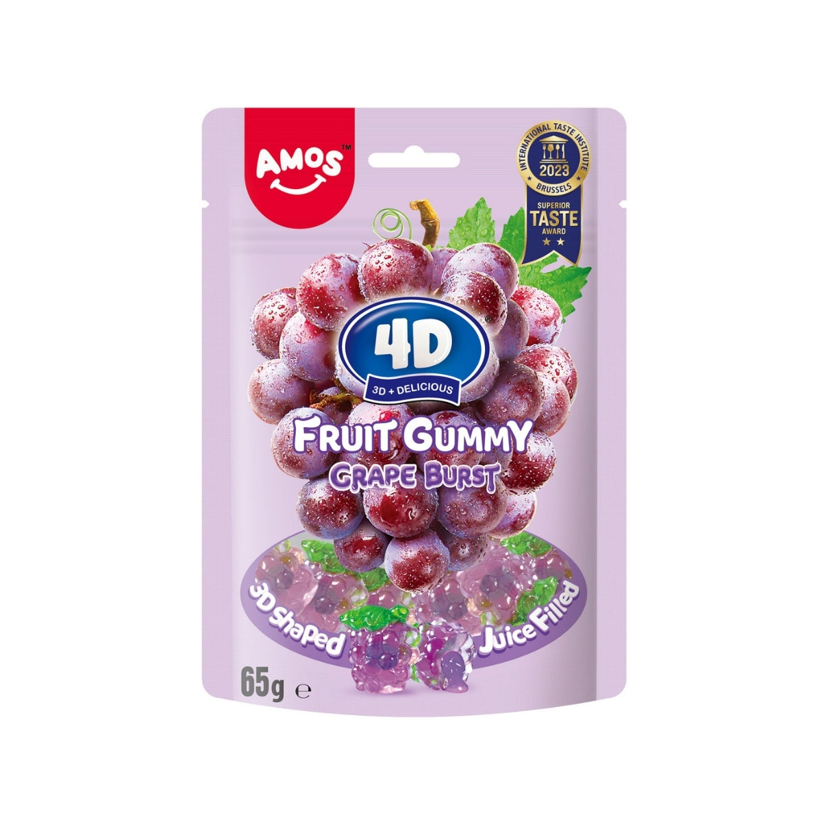 Amos 4d Fruit - Gummy Grape Burst | 65gm