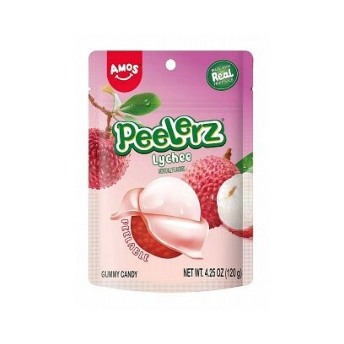 Amos Peelerz Gummy Candy Lychee | 170gm