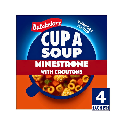 Batchelors Cup a Soup Minestrone with Croutons 4 Instant Soup Sachets | 94gm