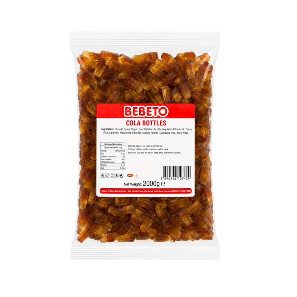 Bebeto Cola Bottles 2kg