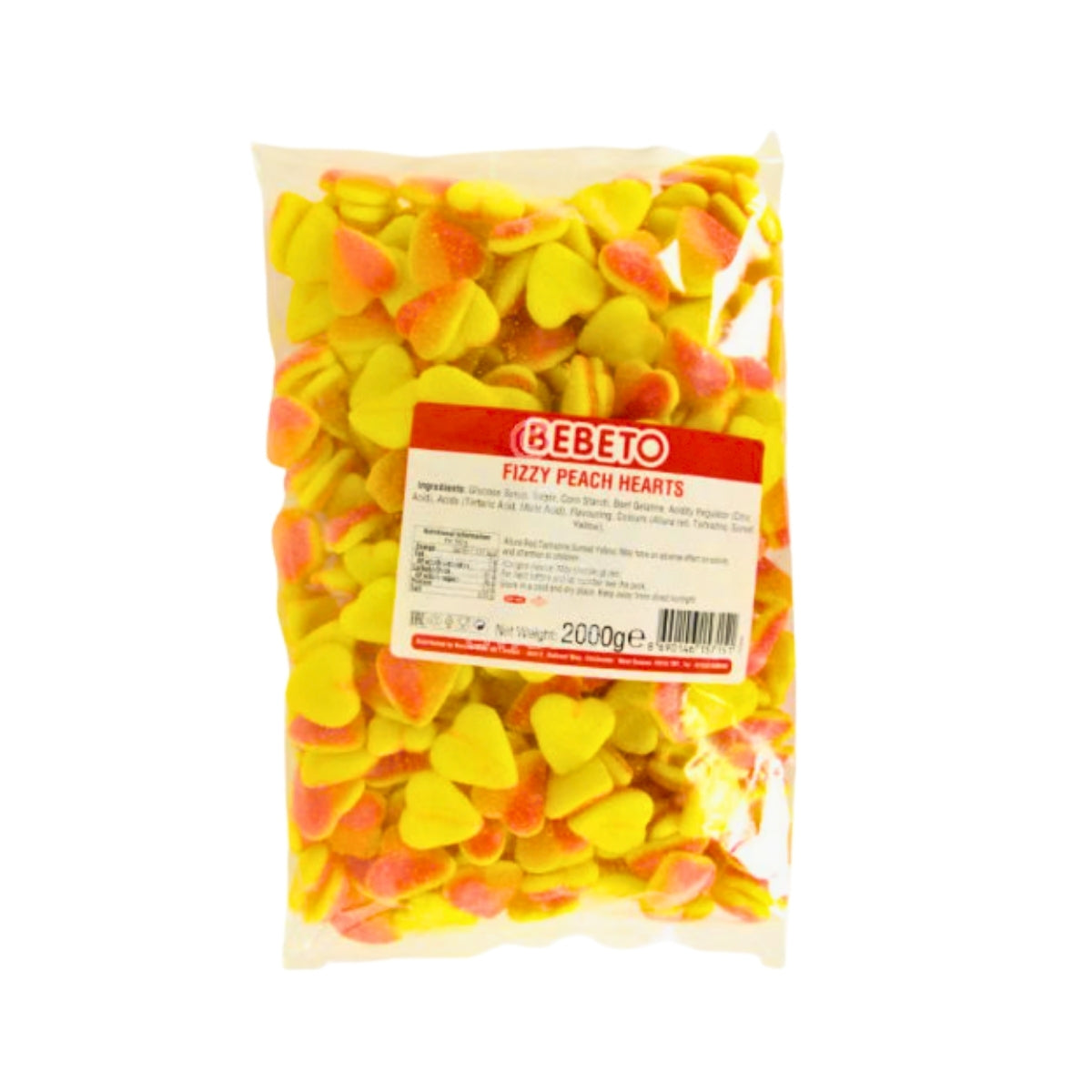 Bebeto Fizzy Peach Heart 2kg