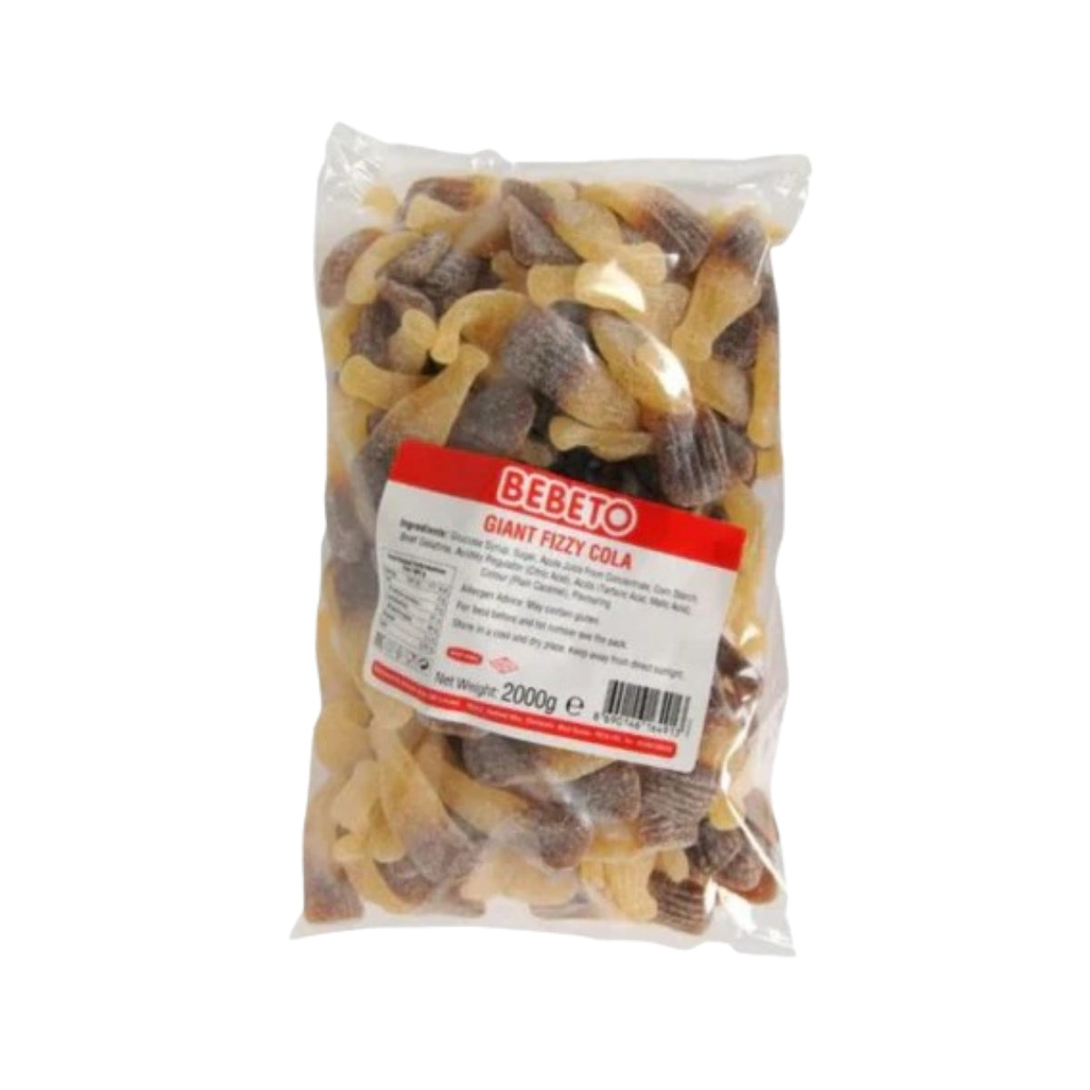 Bebeto Giant Fizzy Cola Bottles 2kg