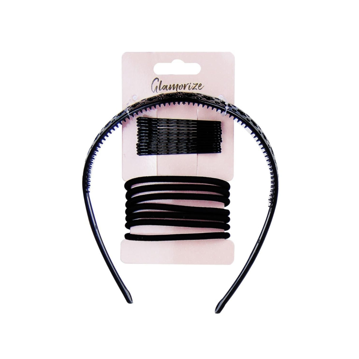 Black Hair Accessory Set 20pcs