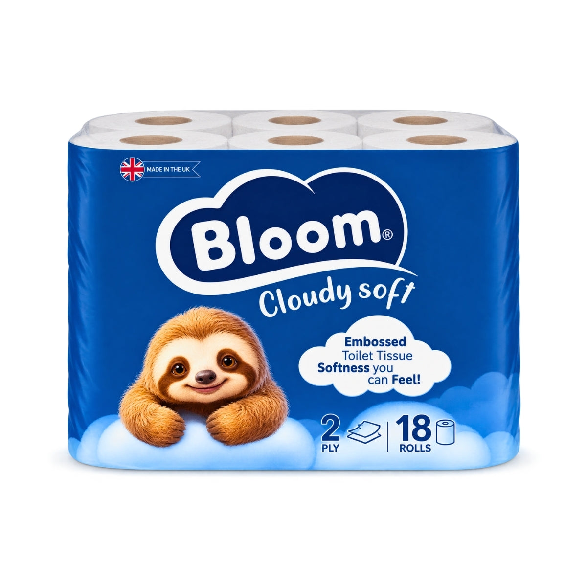 Bloom Toilet Tissues 2 Ply 18 Rolls