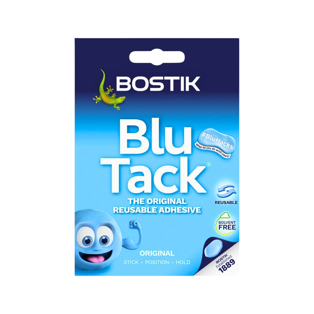 Bostik Blu Tack Mastic Adhesive Putty Non Toxic Blue Approx 60g