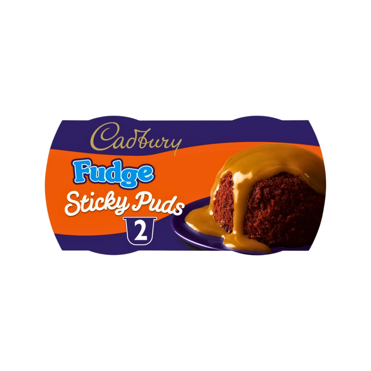 Cadbury Fudge Sticky Sponge Pudding Cake Dessert Pots | 2 x 95gm