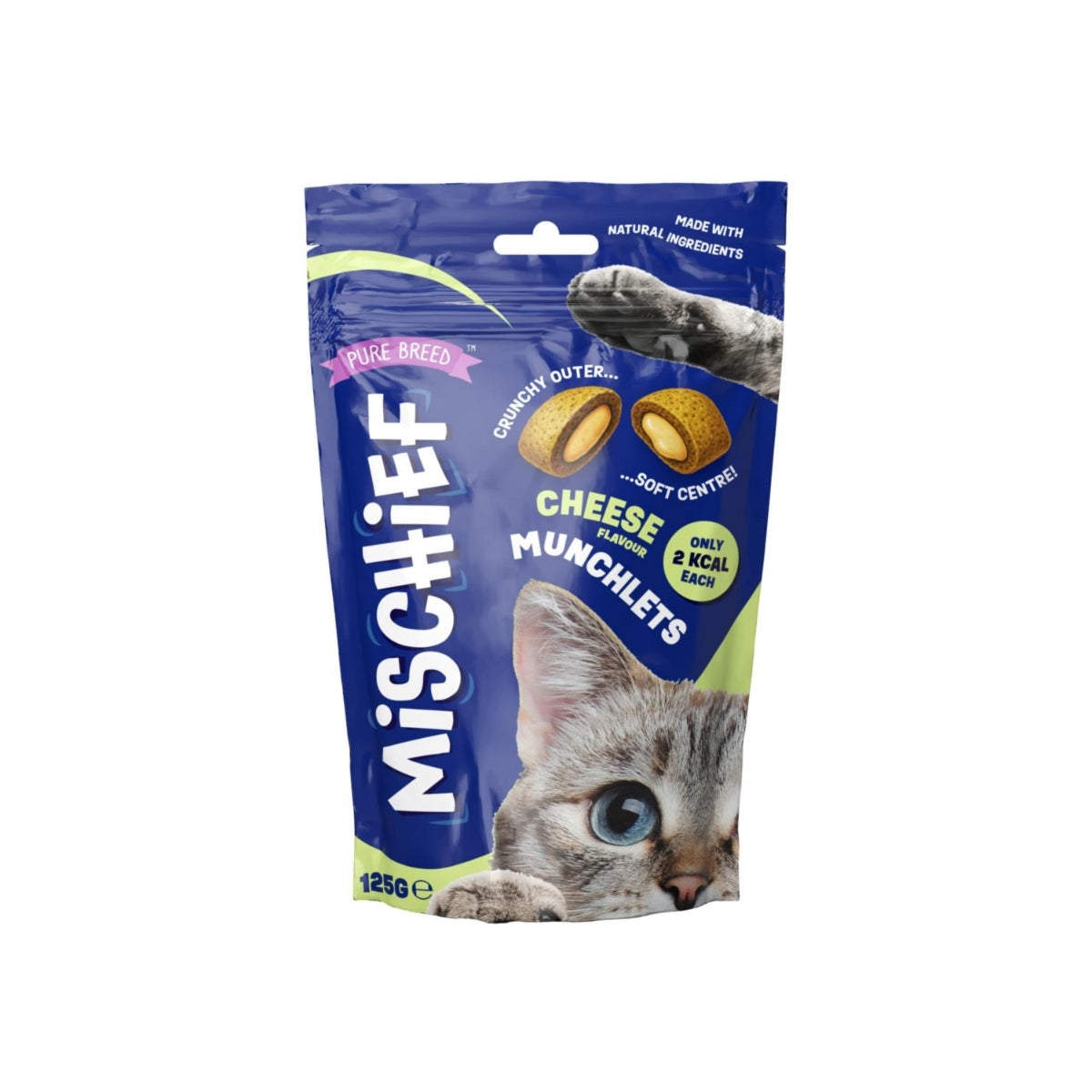 Cheese Flavour Pillow Cat Treats 125g | 12 Units