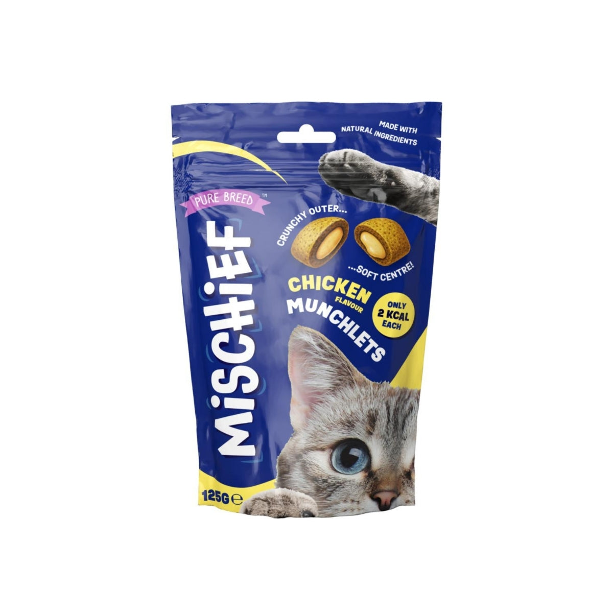 Chicken Flavour Pillow Cat Treats 125g | 12 Units