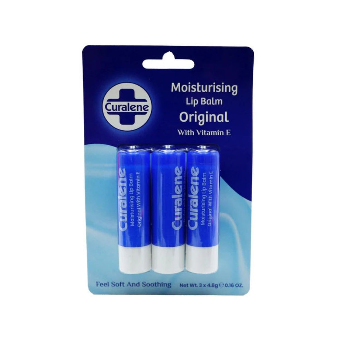 Curalene Lip Balm Original 3pk 4.8g