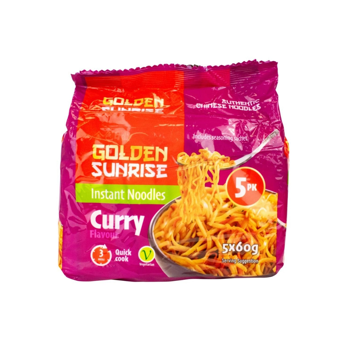 Curry Flavour Instant Noodles | 5 x 60gm