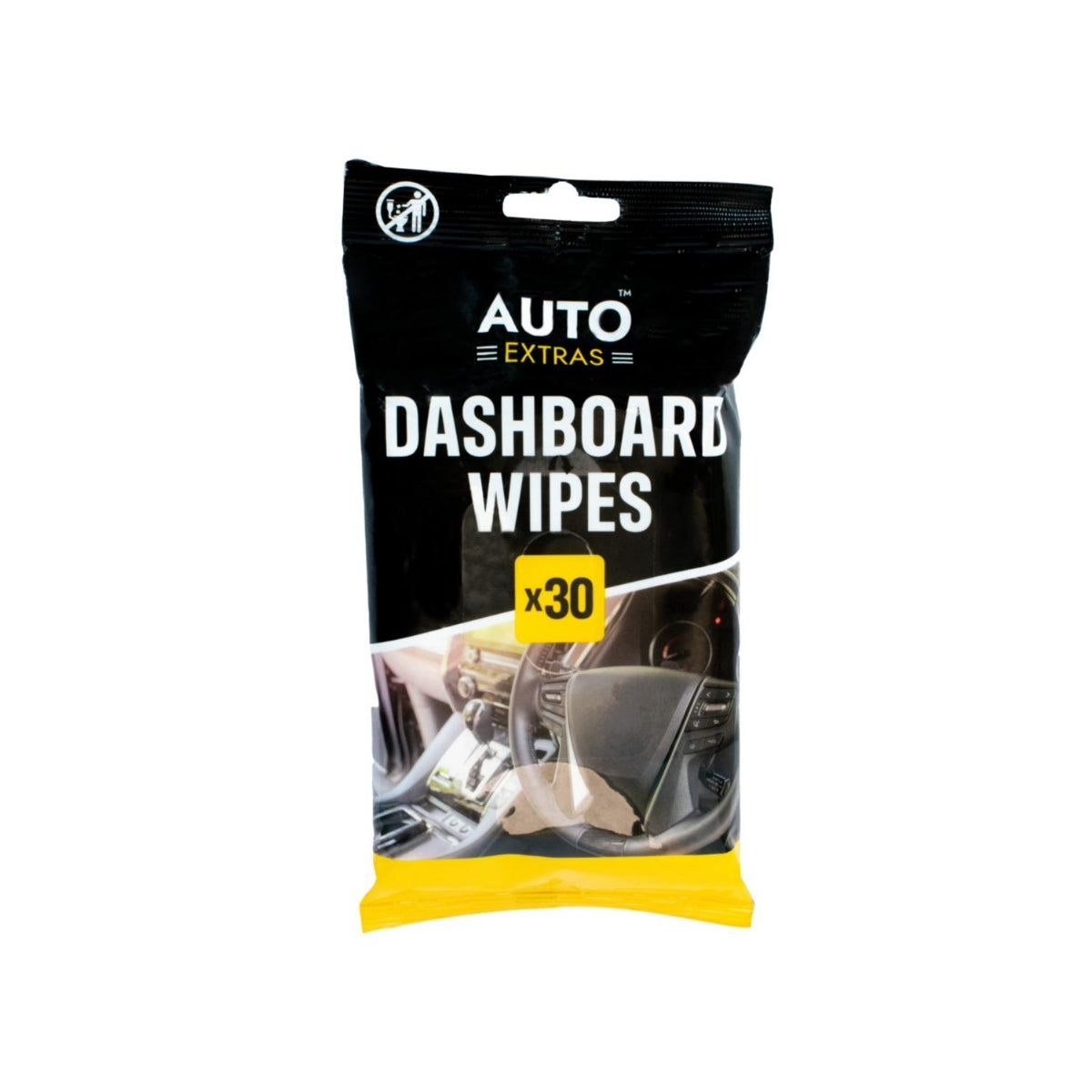 Car Pride Biodegradable Interior Dash Wipes | 30 Pack