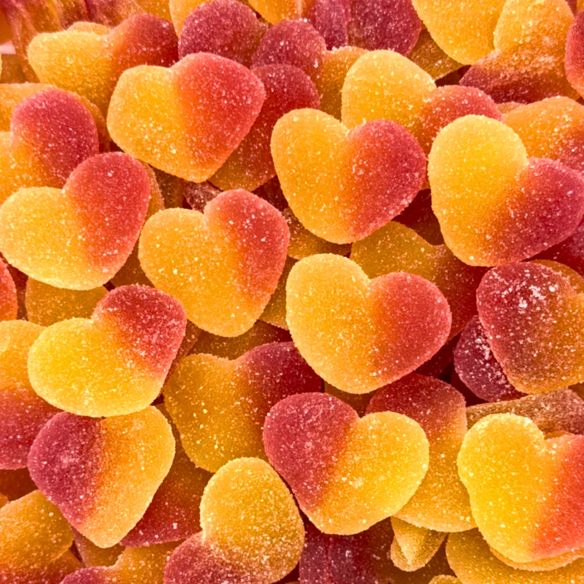 Fizzy Peach Hearts | 12 Kg