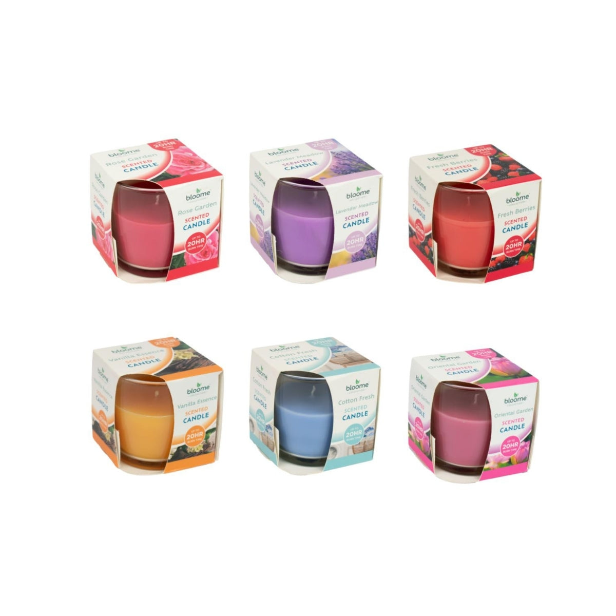 Fragranced Glass Jar Candle Assortment