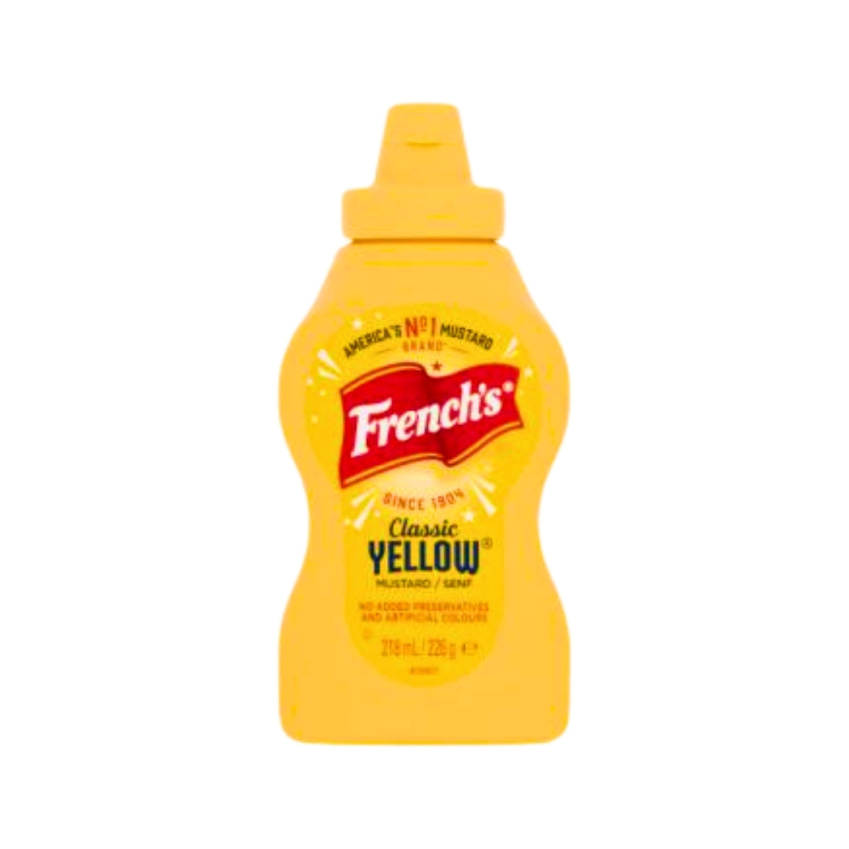 French's American Classic Yellow Squeezy Mustard | 226gm