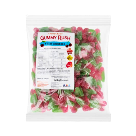 Gummy Rush Fizzy Cherries 1kg