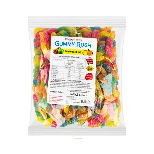 Gummy Rush Neon worms | 1kg