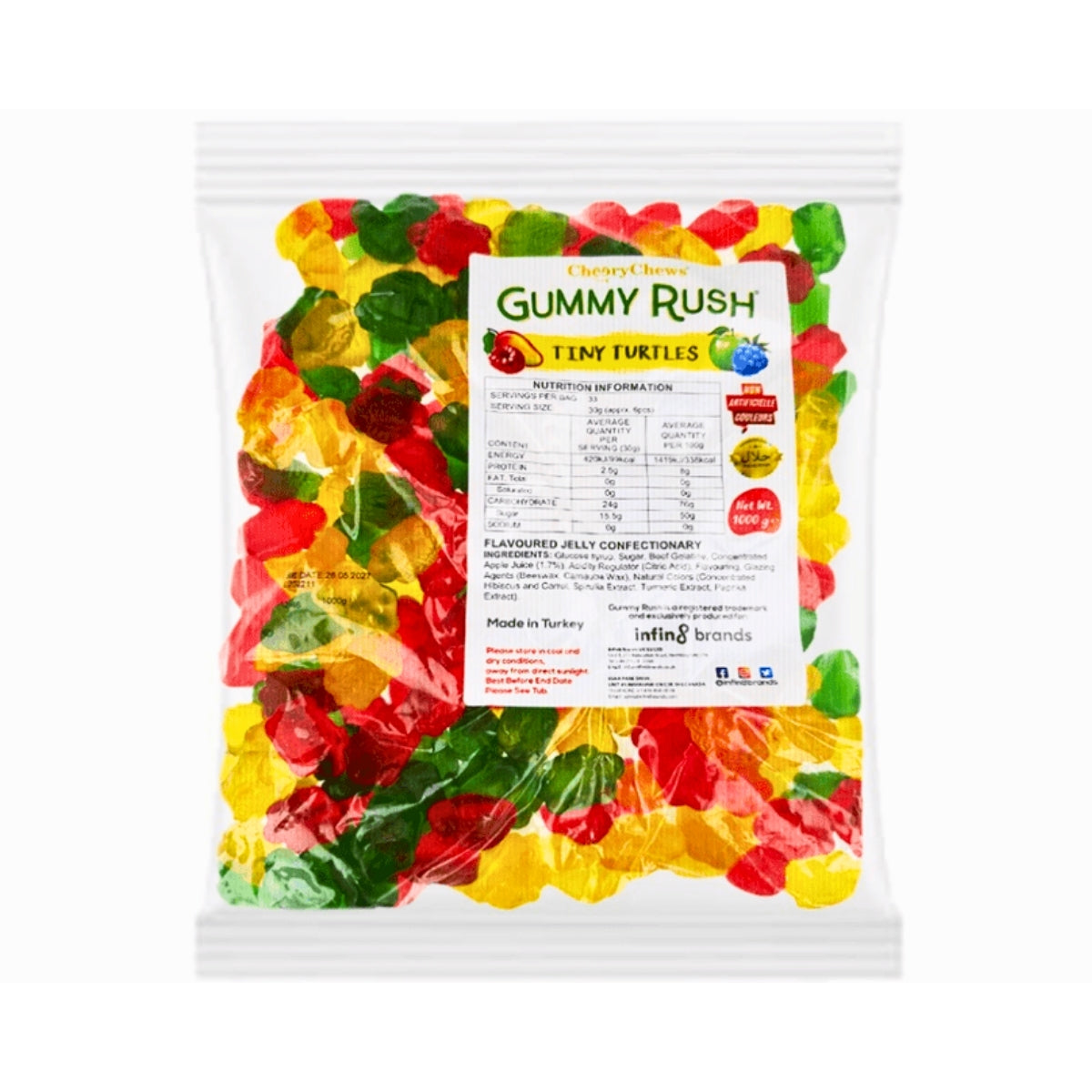 Gummy Rush Tiny Turtles 1kg