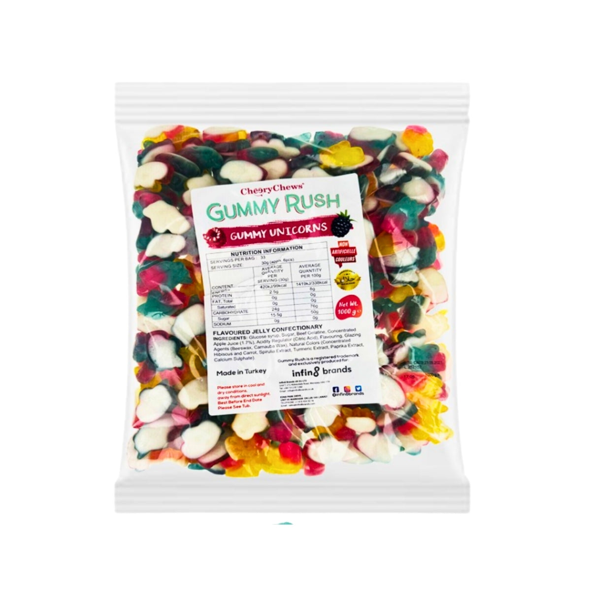 Gummy Rush Unicorns 1kg