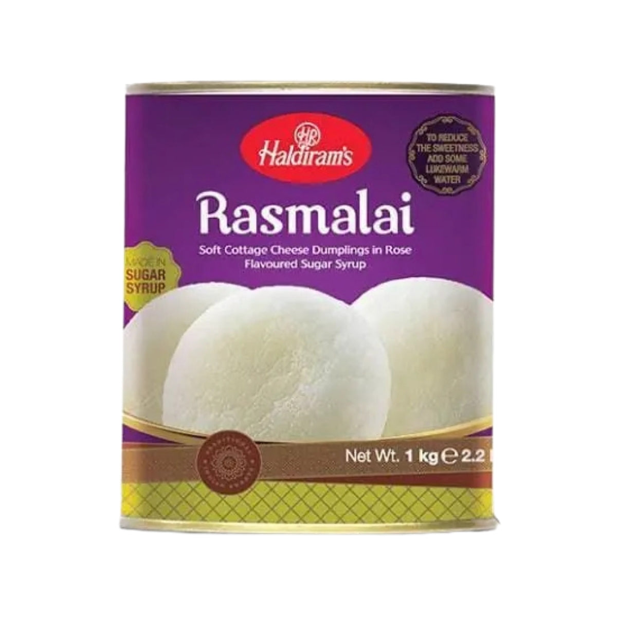Haldiram's Rasmalai Tin | 1kg