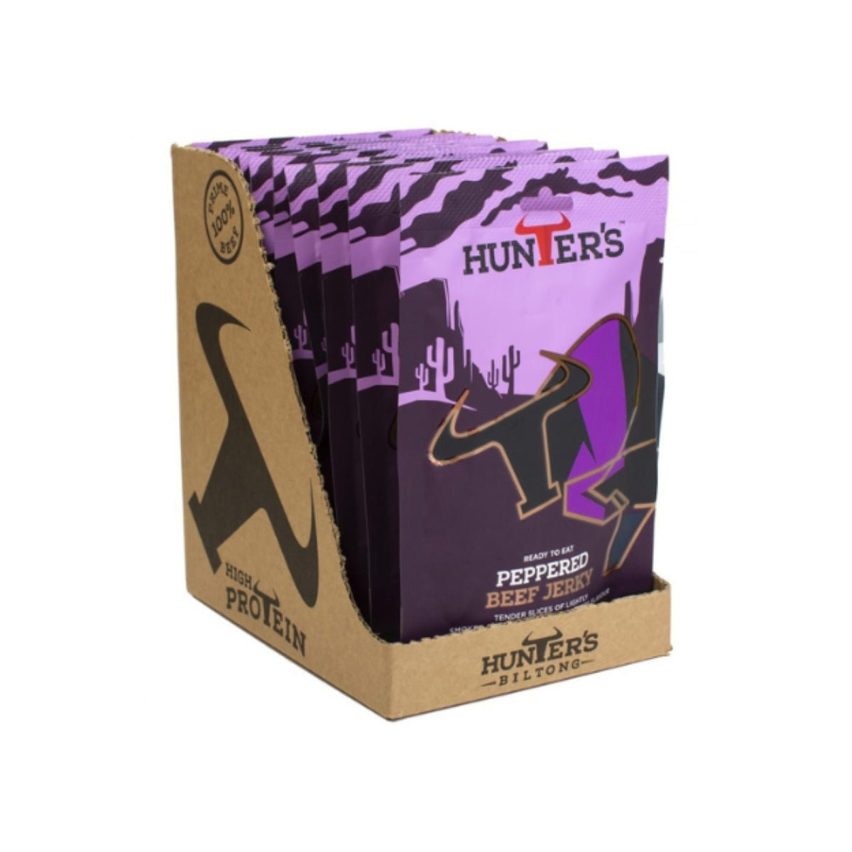 Hunter's Peppered Beef Jerky | 28g X Pack of 10