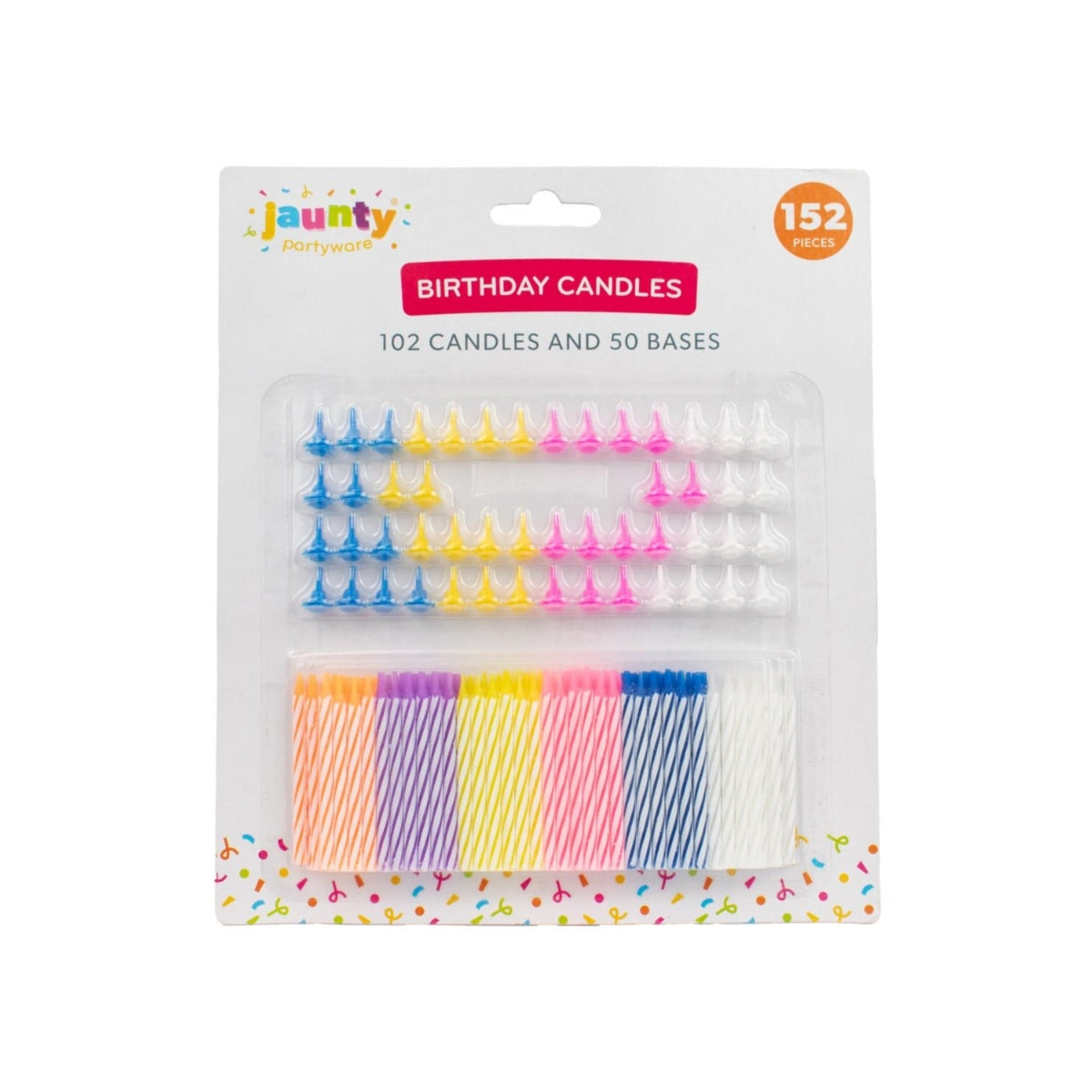 Jaunty Birthday Candles | 152pk