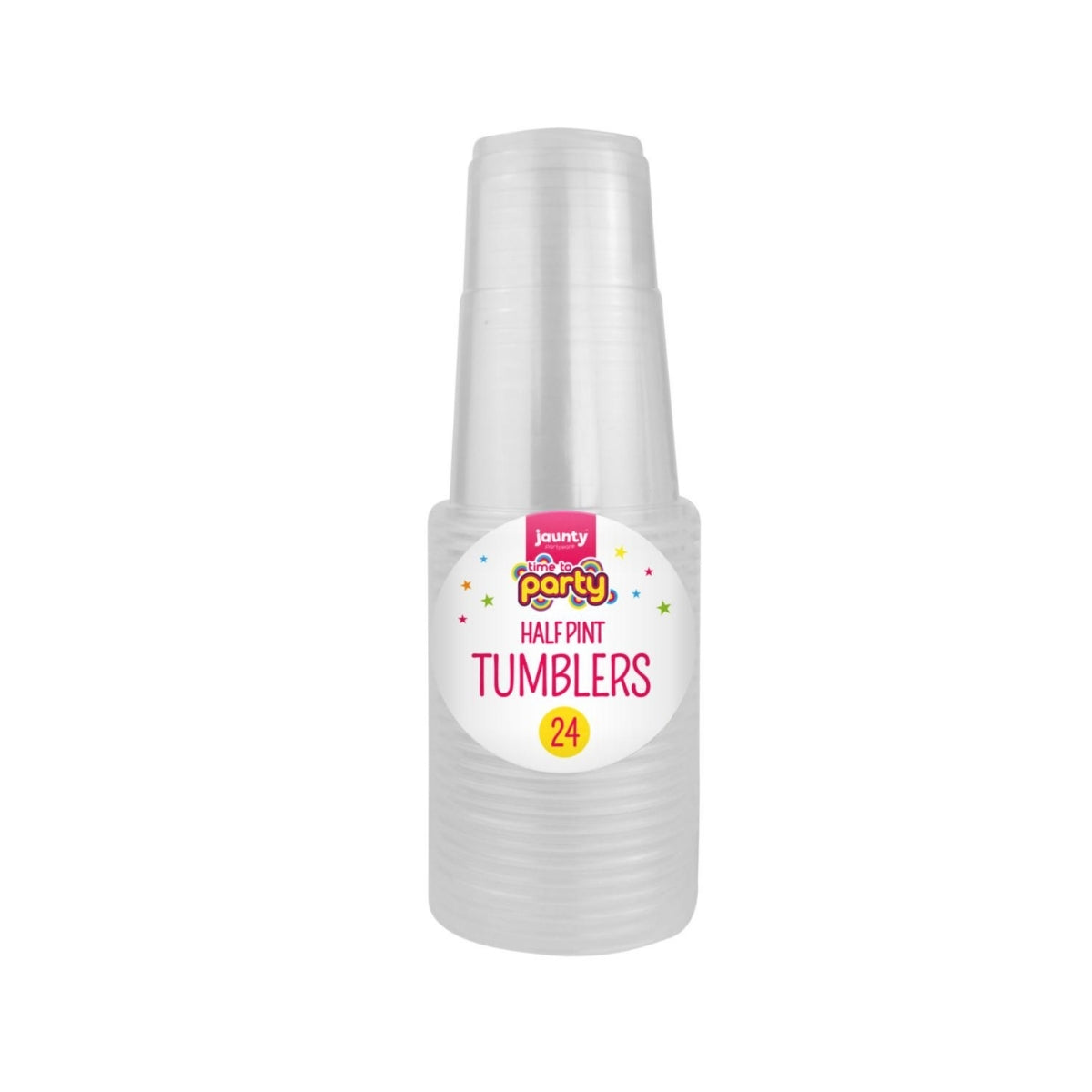 Jaunty Plastic Half Pint Tumblers 24pk