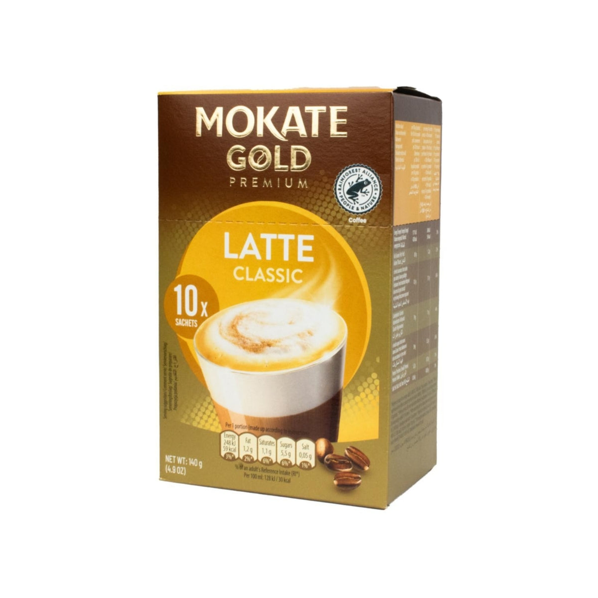 Mokate Gold Premium Coffee Latte | 14g x 10 Sachets